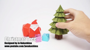 اوریگامی درخت کریسمس  آموزش سا...