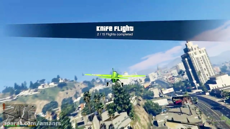 انجام چالش Knife Flight در بازی GTA V
