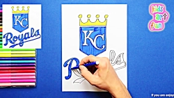 How to Draw Kansas City Royals Logo - DrawingTutorials101.com  Baseball  coloring pages, Kansas city royals logo, Royal logo