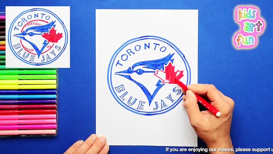 Learn How to Draw Toronto Blue Jays Logo (MLB) Step by Step : Drawing  Tutorials