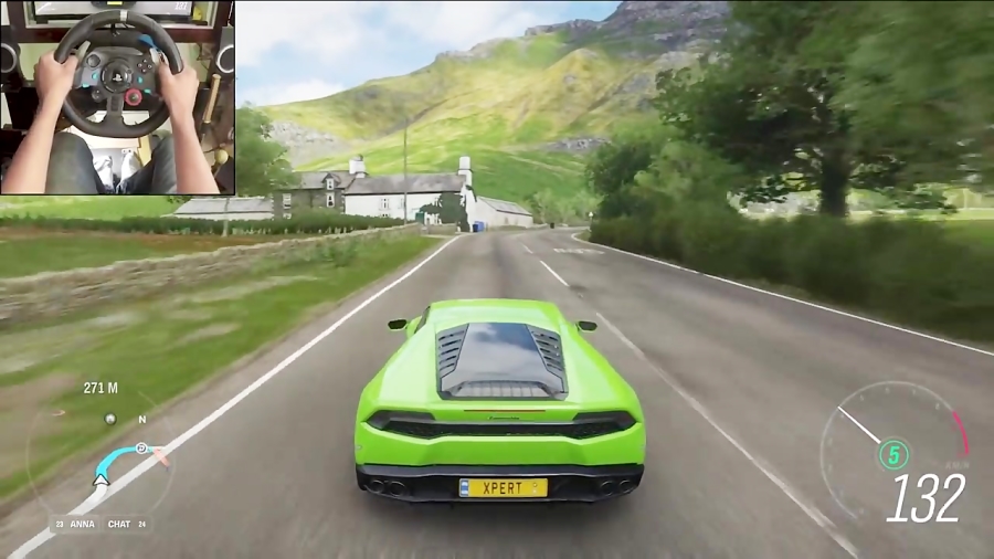 Lamborghini Huracan - Forza Horizon 4 | Logitech g29 gameplay