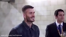 یه مجسمه برای بکهام ساختن!