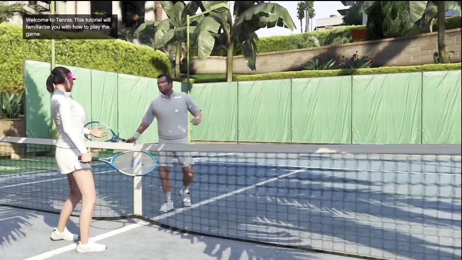 گیم پلی GTA V - تنیس بازی کردن مایکل