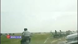 تصادف وحشتناک موتورسوار با پرا...