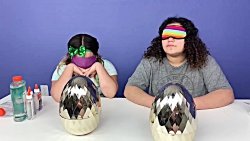 ساخت اسلایم  بازکردن تخم مرغ ش...