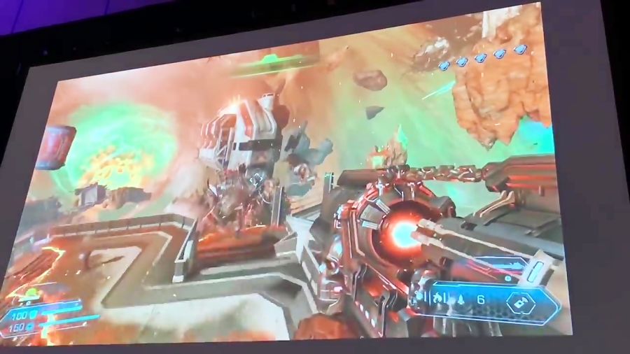 گیم پلی بازی Doom Eternal برروی کنسول Google Stadia در GDC 2019