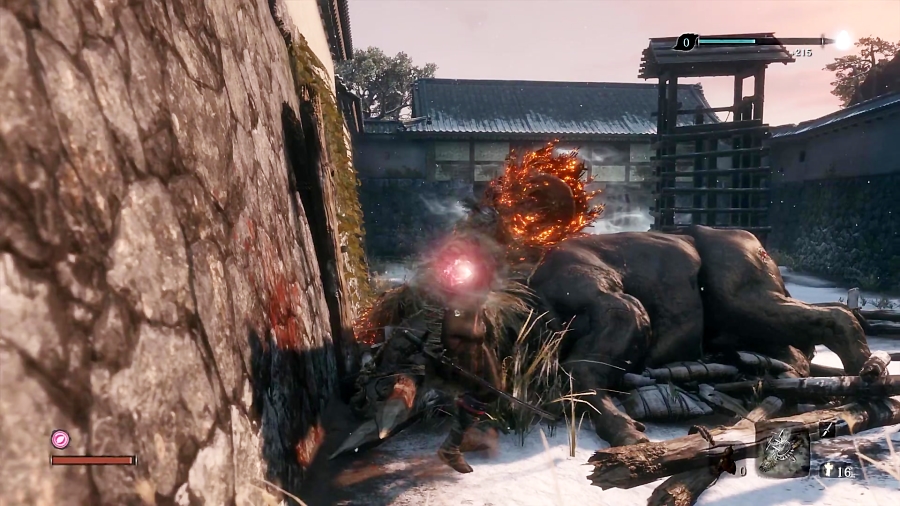 مبارزه کامل با باسی به نام Blazing Bull در بازی Sekiro Shadows Die Twice