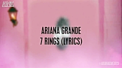 لیریک آهنگ7ringsاز آریانا گرند...