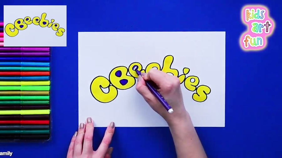 How to draw Cbeebies Logo