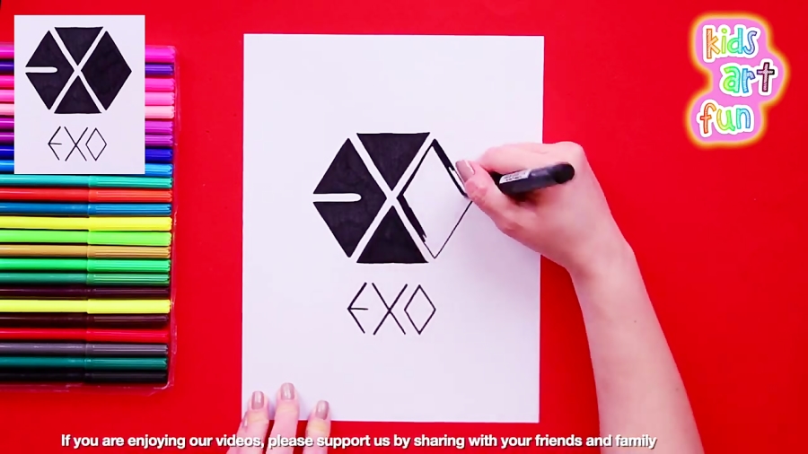 How To Draw Exo Band Logo