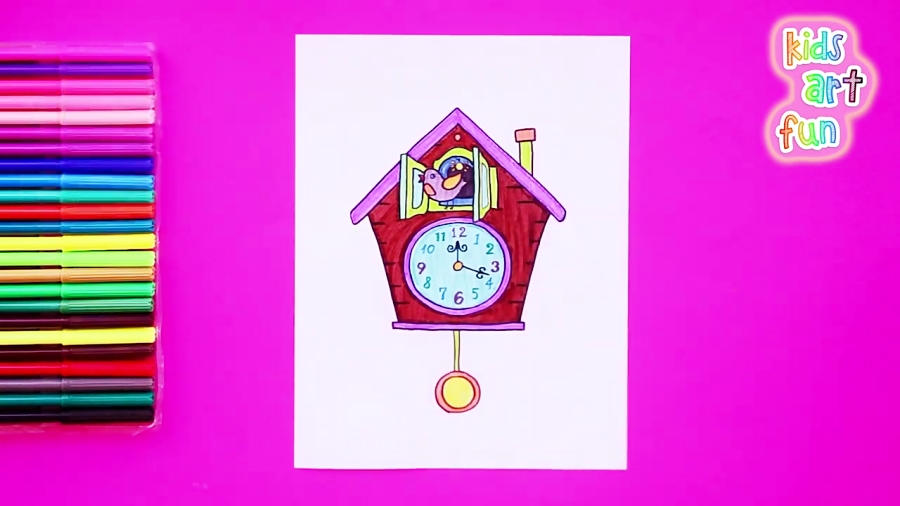How to draw a Cuckoo Clock