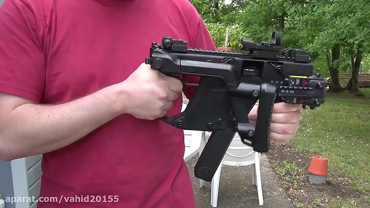 شلیک با اسلحه نظامی و قدرتمند KWA Kriss Vector بایوفیزیک پزشکی