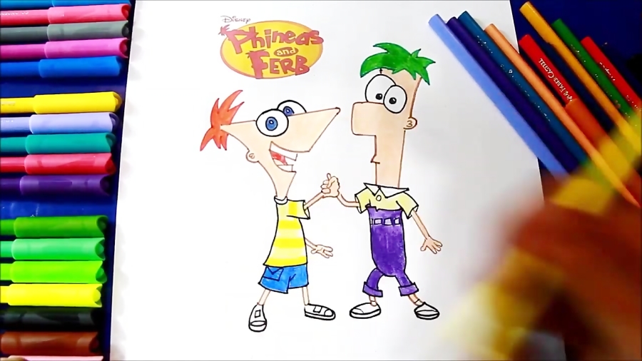 How To Draw Phineas And Ferb Como Dibujar Y Pintar A Phineas Y Ferb 3021