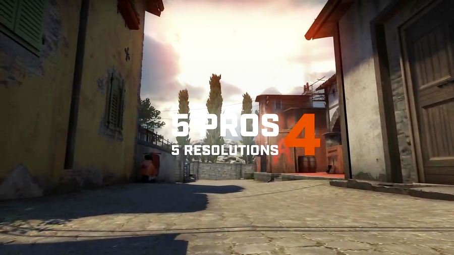 CS:GO - 5 PROS 5 Resolutions #4 ( Fragmovie w/ PROS POV )