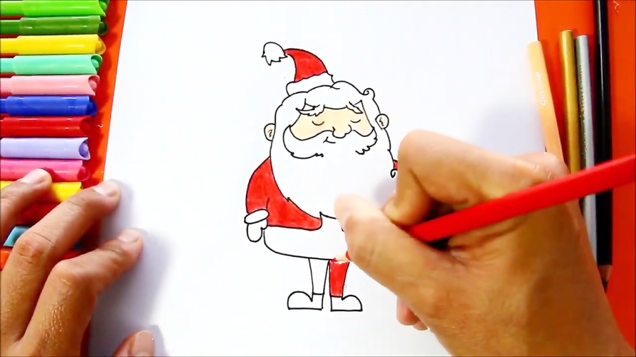 Santa Claus Drawing step by step
