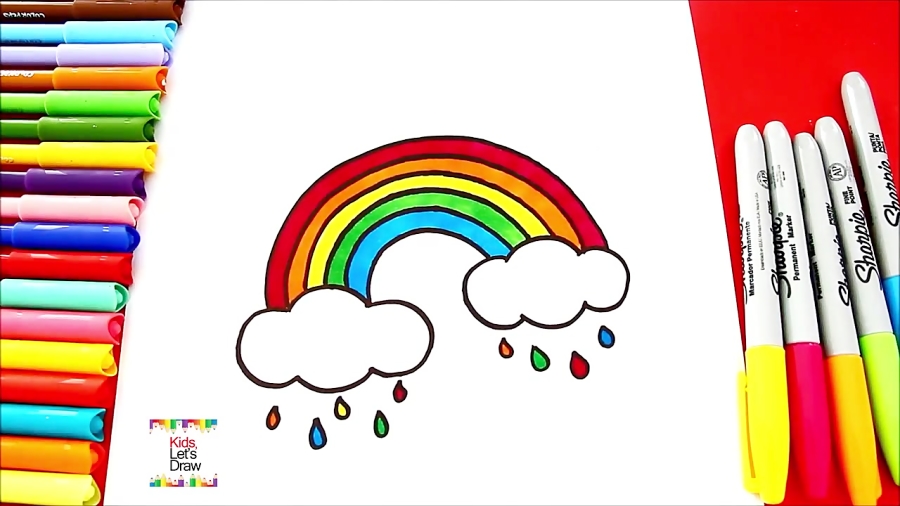 Como Dibujar Nubes Arcoiris Paso A Paso Facil