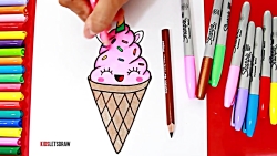 como dibujar pastel unicornio kawaii