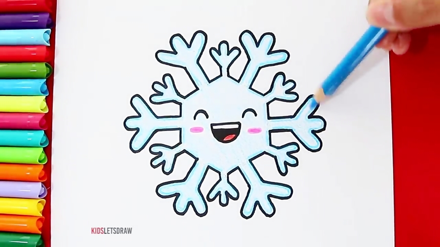 How to Draw a Cute Snowflake