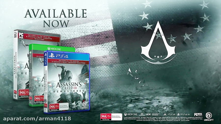 تریلر انتشار بازی Assassins Creed 3 Remastered