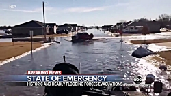 وقوع سیل شدید در آمریکا در پی...