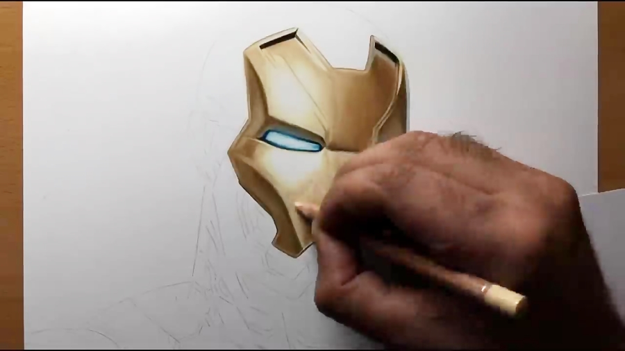 Drawing Iron Man - Timelapse | Artology