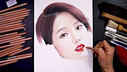 Blackpink Jisoo : Speed Draw/Paint : The Goddess with a Pe…