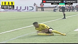 خلاصه بازی نساجی و سپاهان - هف...