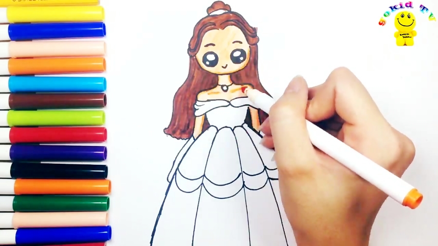 Dibujos para dibujar | Cómo dibujar Princesas kawaii