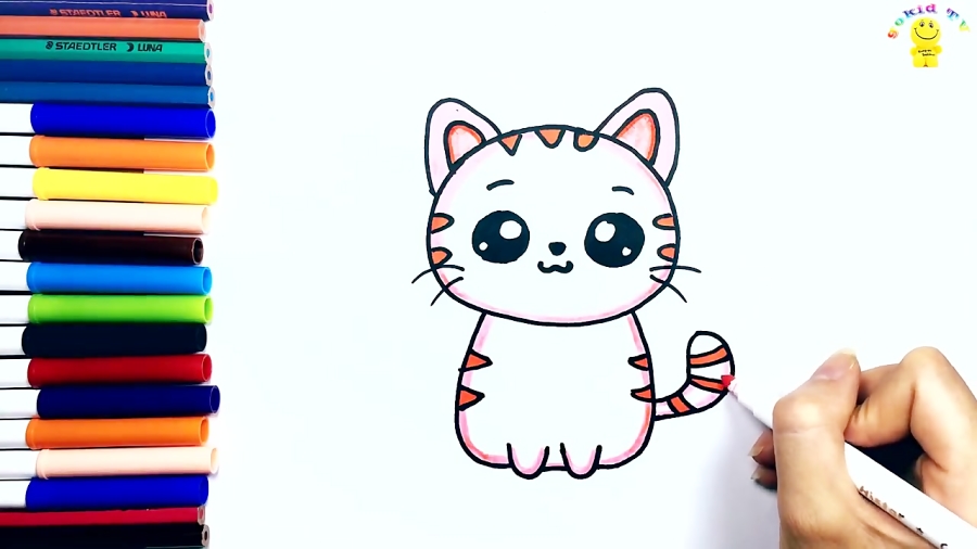 Como dibujar un gato kawaii | Dibujos faciles | Dibujos para dibujar