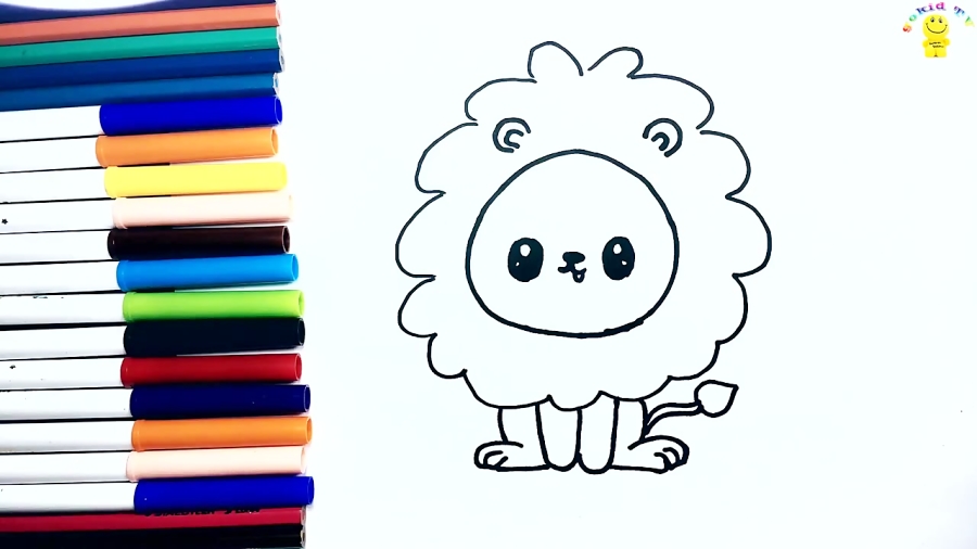 Como dibujar un león facil para niños| Dibujos para dibujar| Dibujos faciles