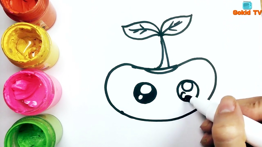 Dibujos para dibujar| Como dibujar la germinación de la semilla| Gokid TV