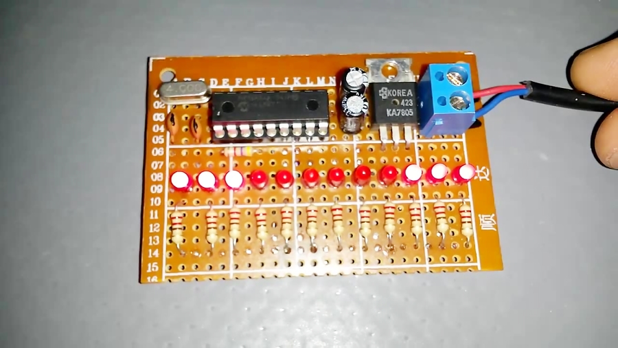 Led Animation 12 Channel LED Chaser PIC16F84A Led Animation 12 Channel LED Chaser PIC16F84A