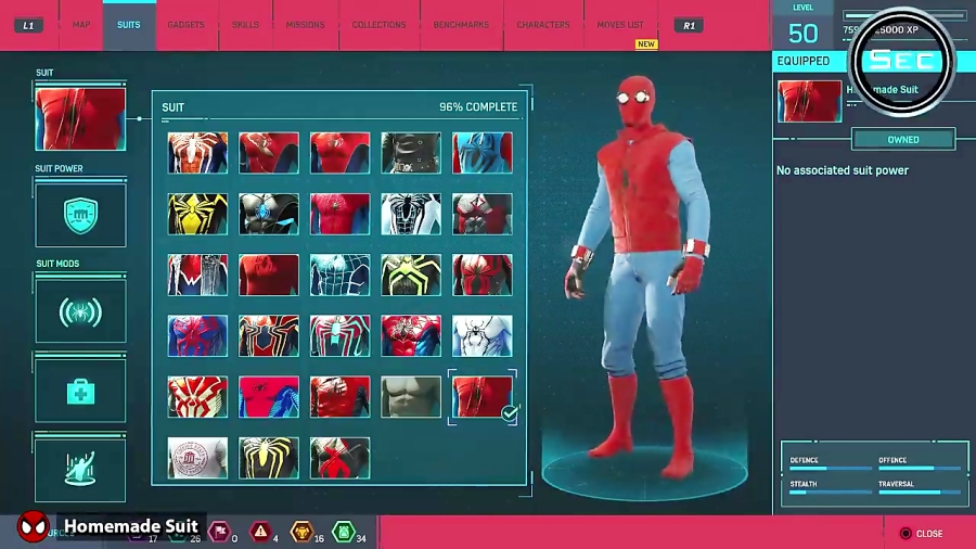 Spider - Man PS4 - گیم پلی با همه لباس ها
