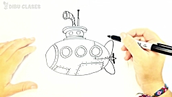 Cómo dibujar un Submarino paso...