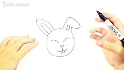 dibujo conejo facil