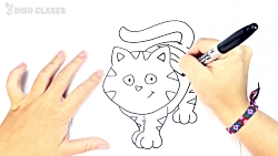 Cómo dibujar un Gato paso a pa...