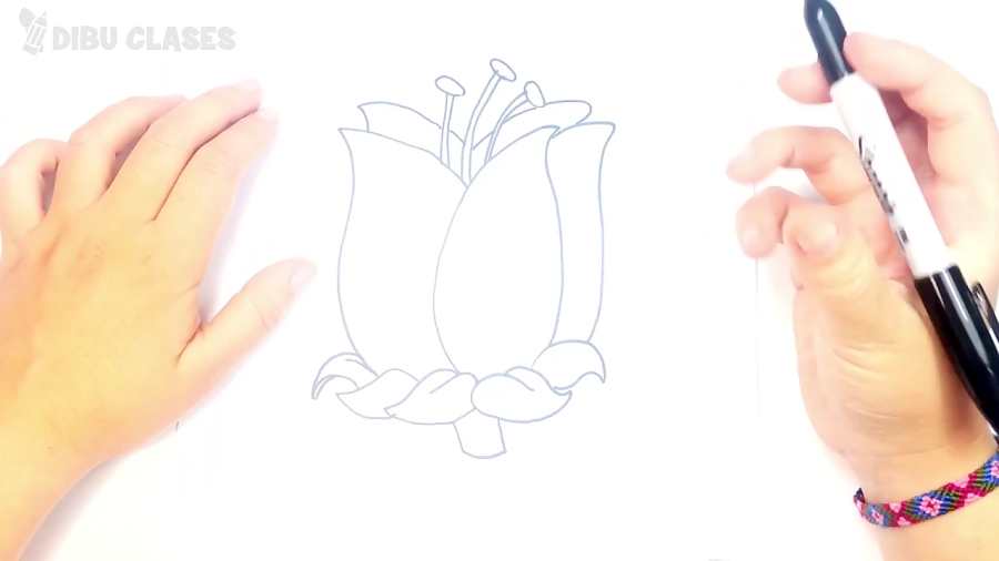 Cómo dibujar una Flor paso a paso | Dibujo fácil de Flor