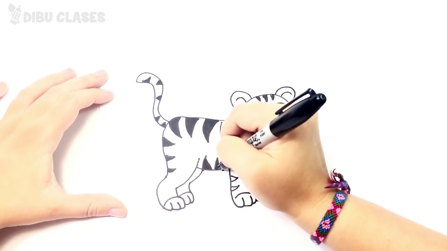 Cómo dibujar un Tigre paso a paso | Dibujo fácil de Tigre