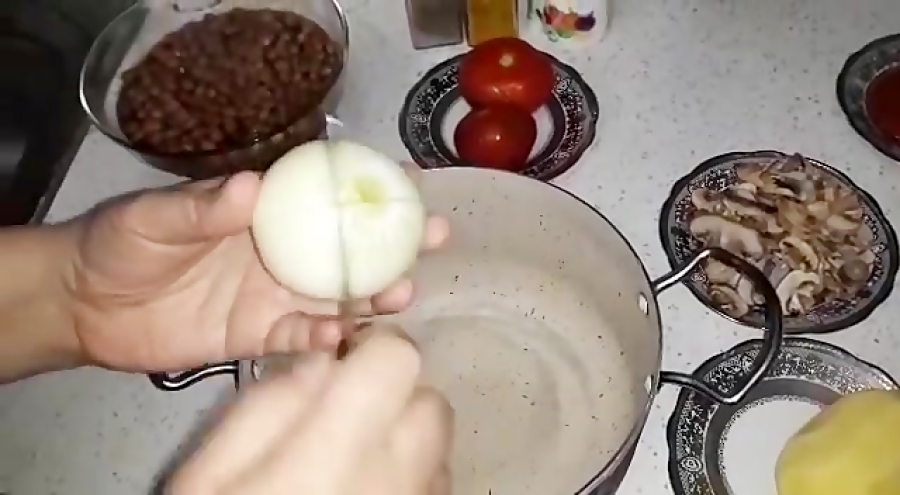 آموزش آشپزی با خاله سیما - خوراک لوبیا اصیل رستورانی