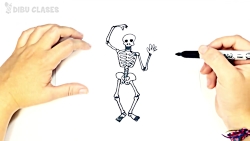 Cómo dibujar un Esqueleto paso...