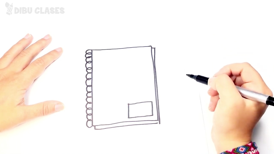 Como dibujar un Cuaderno para niños | Dibujo de Cuaderno paso a paso