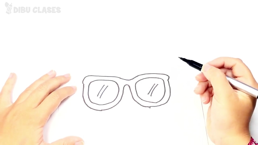 Como dibujar unas Gafas o Lentes paso a paso | Dibujo fácil de Gafas