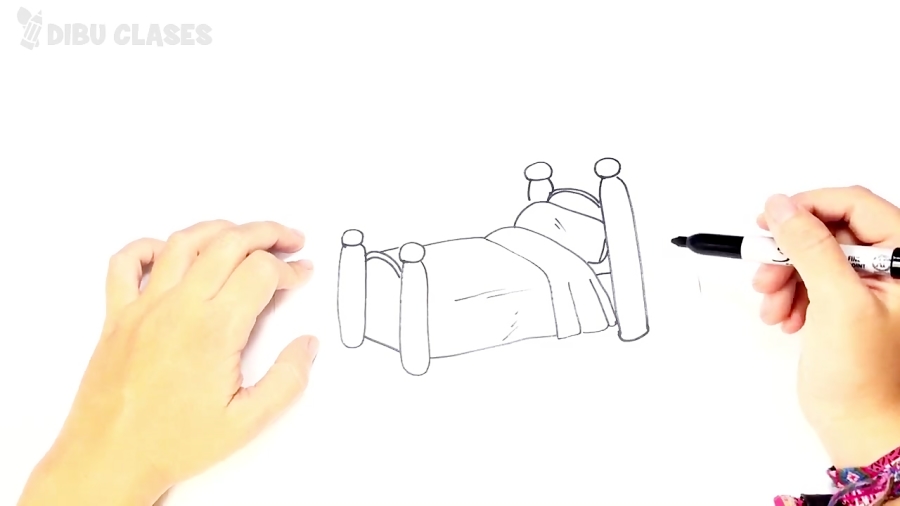 Cómo dibujar un Cama paso a paso | Dibujo fácil de Cama
