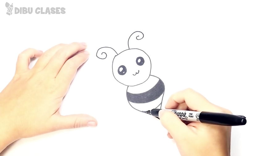 Como Dibujar Una Abeja Facil Paso A Paso Para Niños Y Principiantes 1