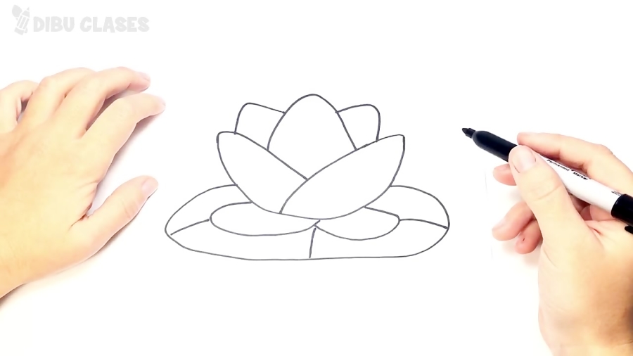 Como dibujar una Flor de Loto Paso a Paso de flores paso a paso Como dibujar una Flor de Loto Paso a Paso