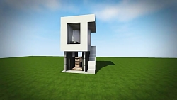 ماینکرافت اموزش ساخت خانه مدرن و کوچیک