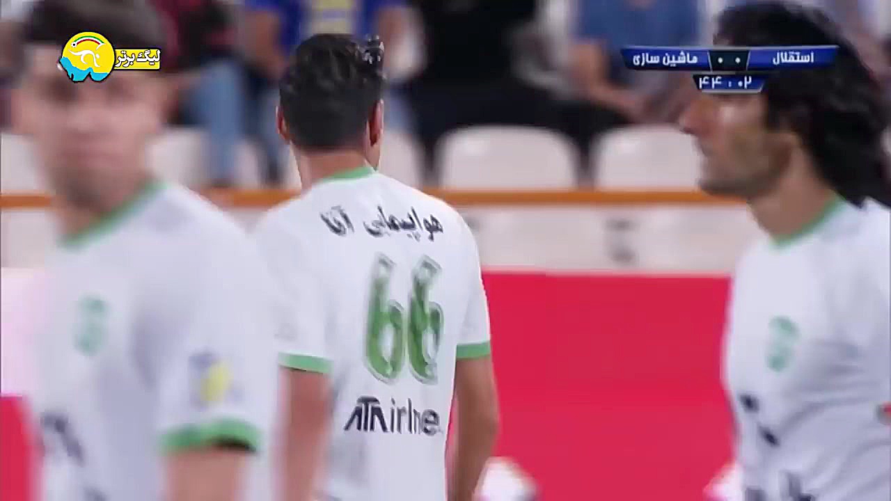 خلاصه بازی استقلال و ماشین سازی تبریز - نتیجه یک صفر به نفع استقلال هایده