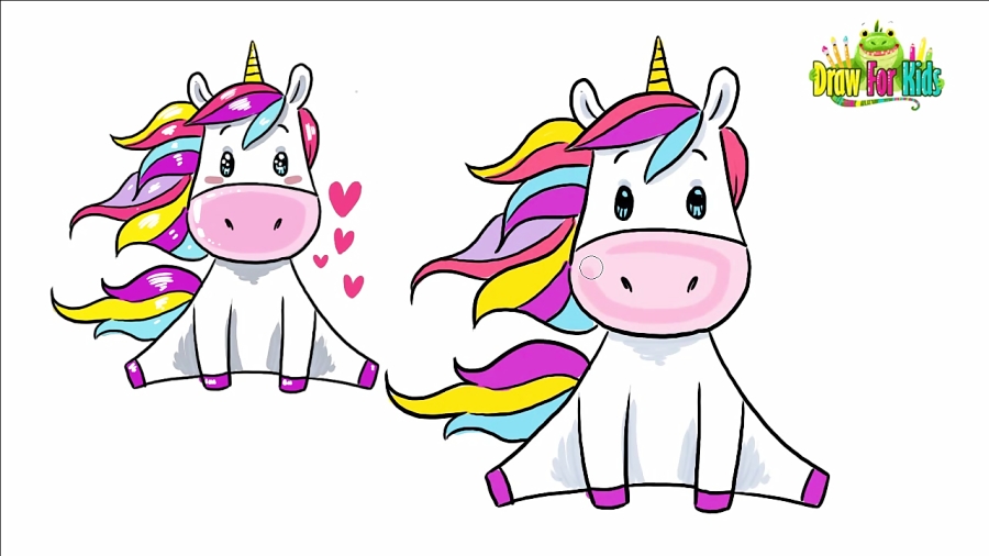 How To Draw A Unicorn Donut Easy Step By Step - Learn How to Draw