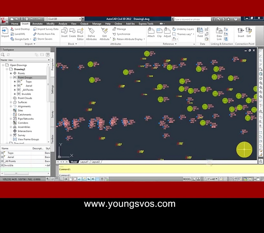 How to Display Points using Point Groups Civil 3D