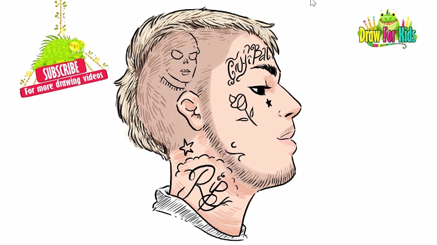 Рисунок lil peep